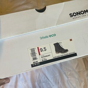 Sonoma Black Lace Up Boots